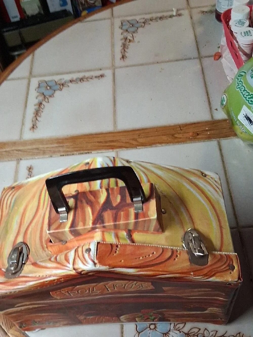 Troll House Decorative Storage Box - Brown Orange.